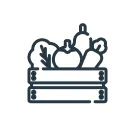 Icône fruits et légumes de saison